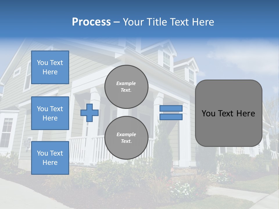 Construction Neighbors Cottage PowerPoint Template