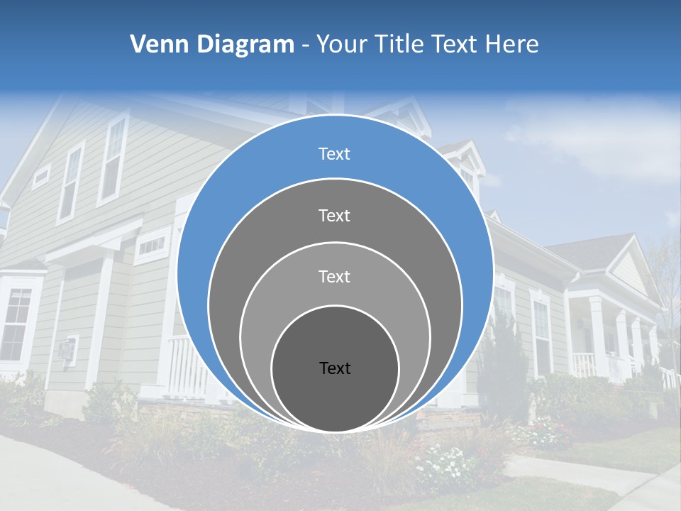 Construction Neighbors Cottage PowerPoint Template