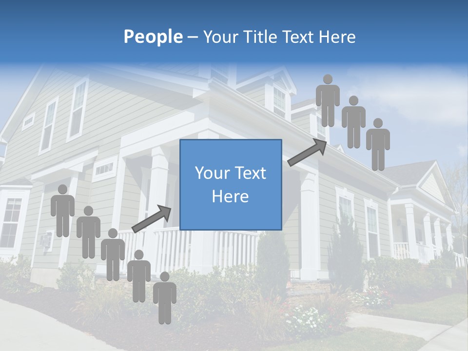 Construction Neighbors Cottage PowerPoint Template