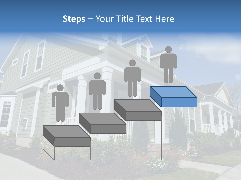 Construction Neighbors Cottage PowerPoint Template