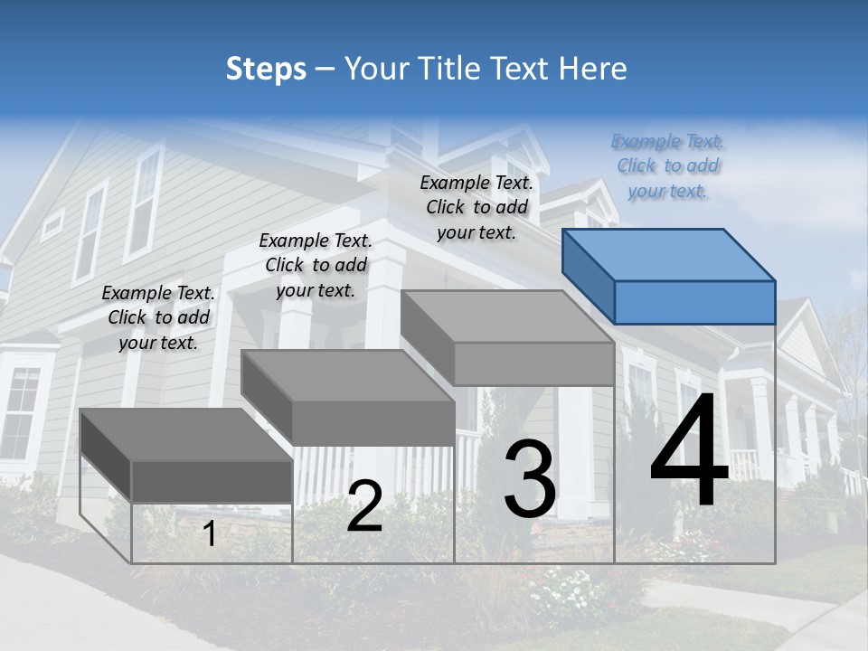 Construction Neighbors Cottage PowerPoint Template