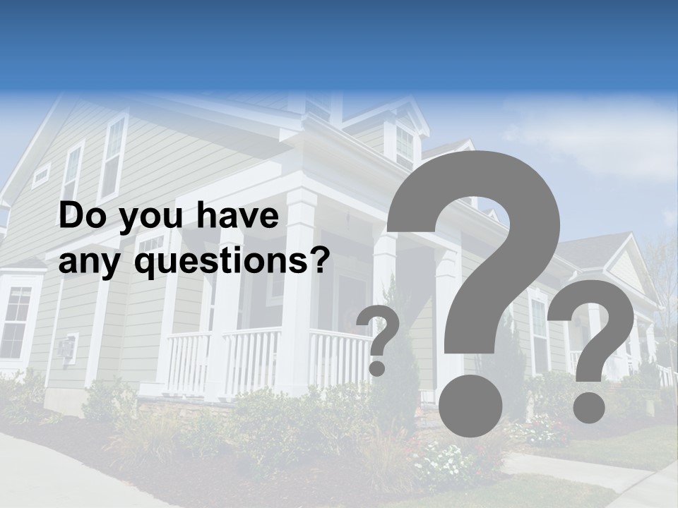 Construction Neighbors Cottage PowerPoint Template