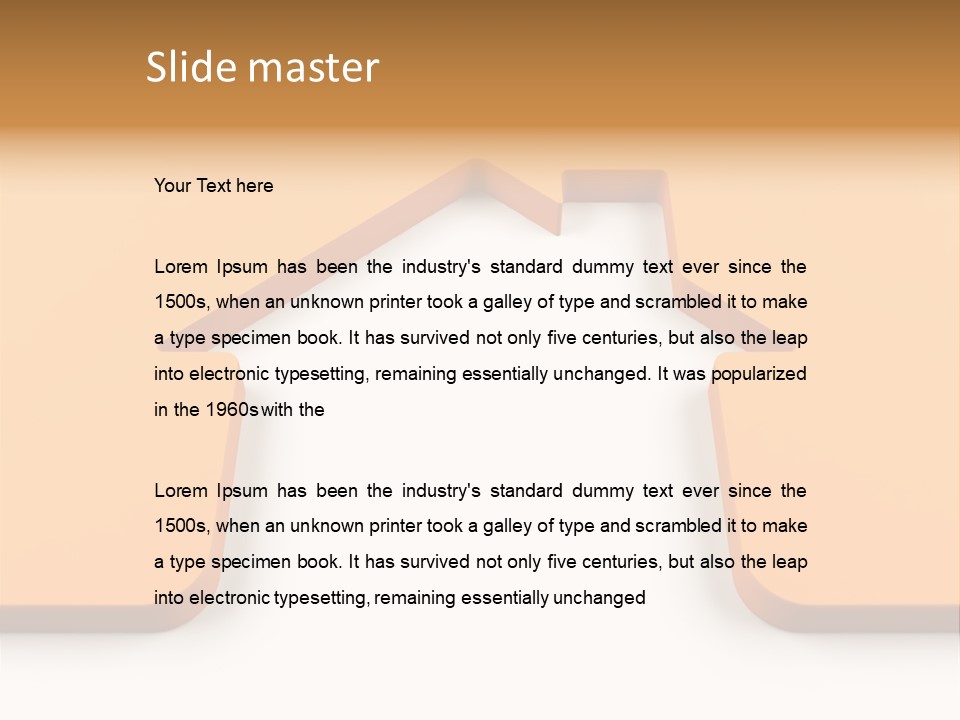 Luxury Entrance Mansion PowerPoint Template