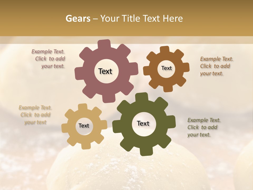 Raw Bread Mediterranean Cuisine PowerPoint Template