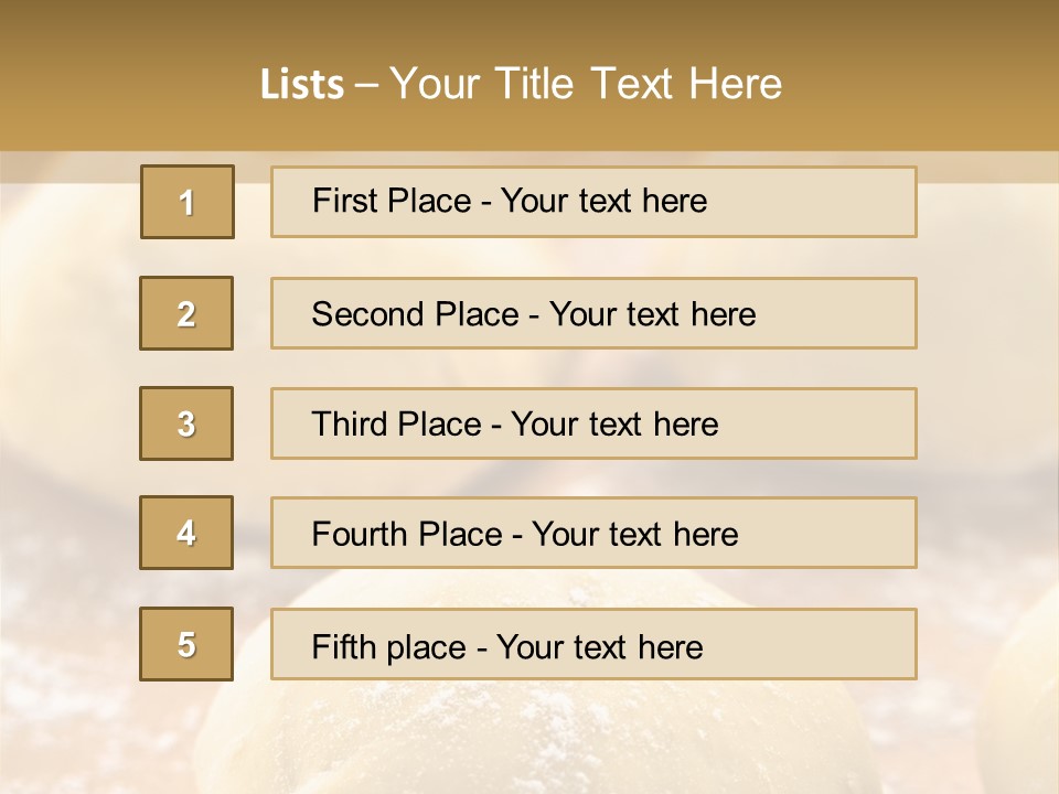 Raw Bread Mediterranean Cuisine PowerPoint Template