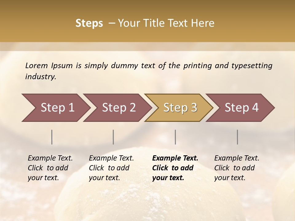 Raw Bread Mediterranean Cuisine PowerPoint Template