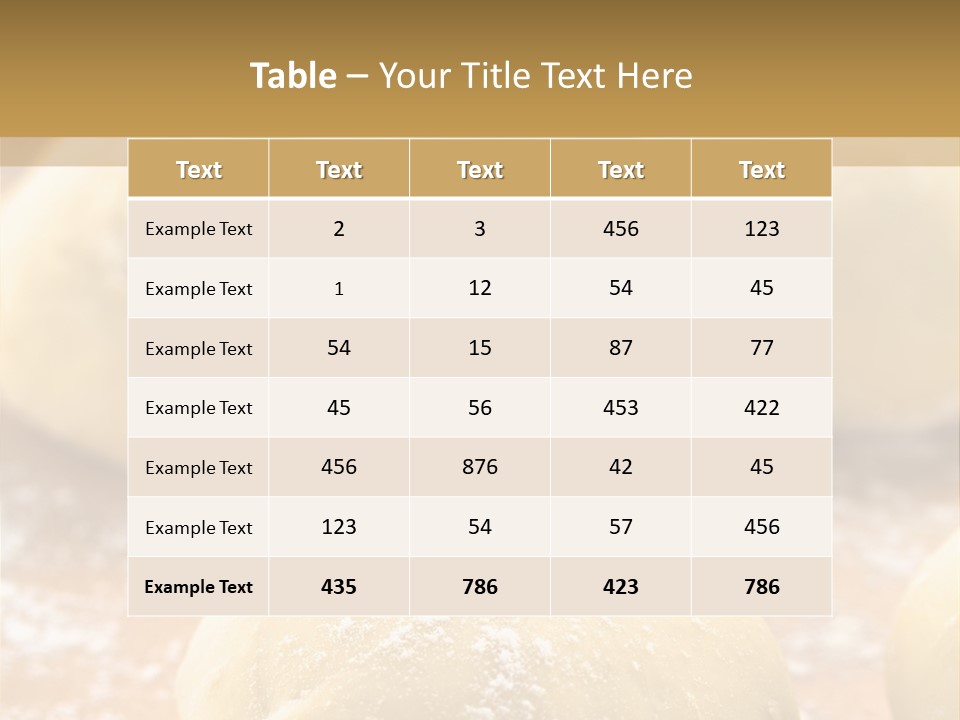 Raw Bread Mediterranean Cuisine PowerPoint Template