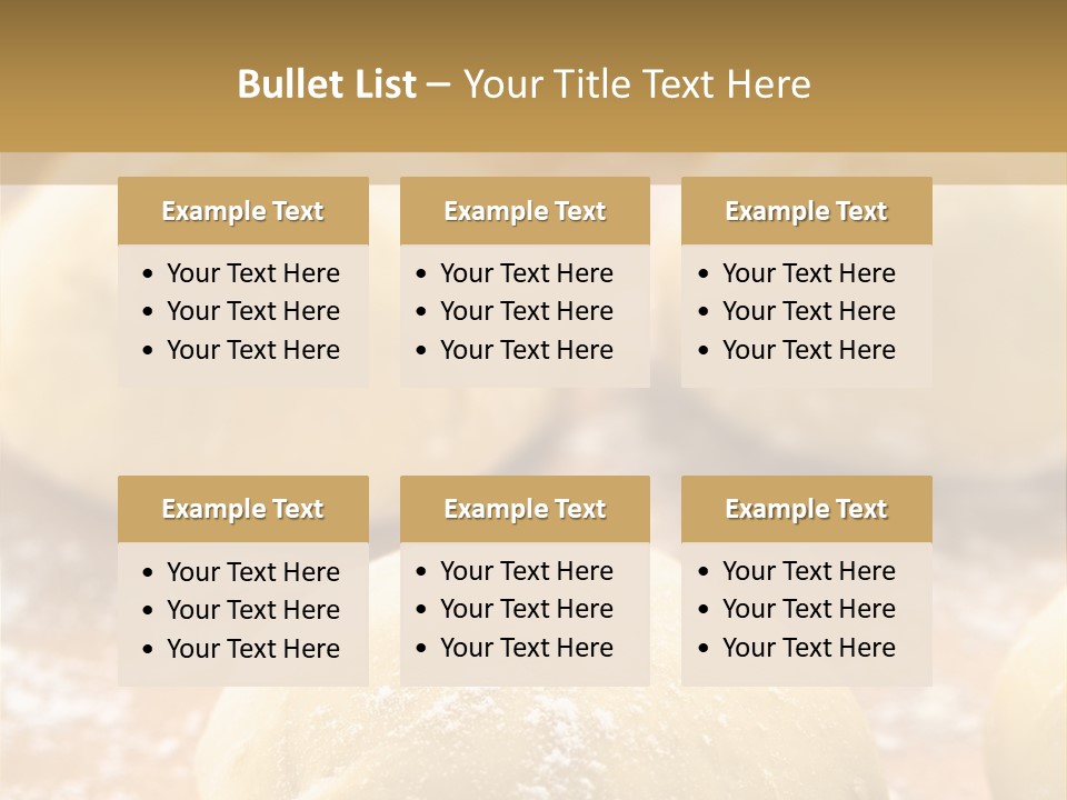 Raw Bread Mediterranean Cuisine PowerPoint Template