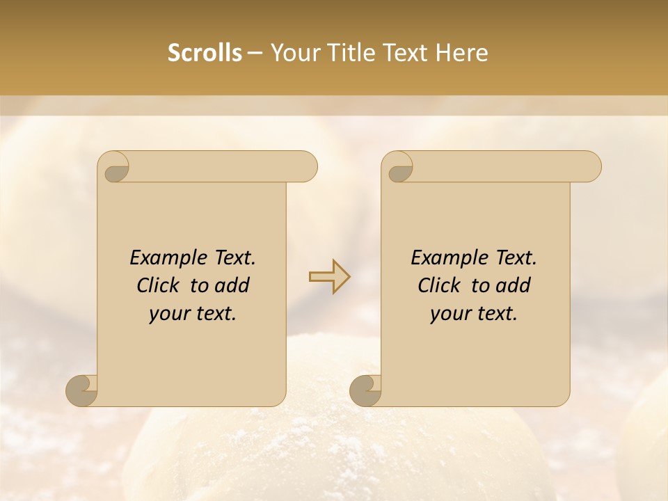 Raw Bread Mediterranean Cuisine PowerPoint Template