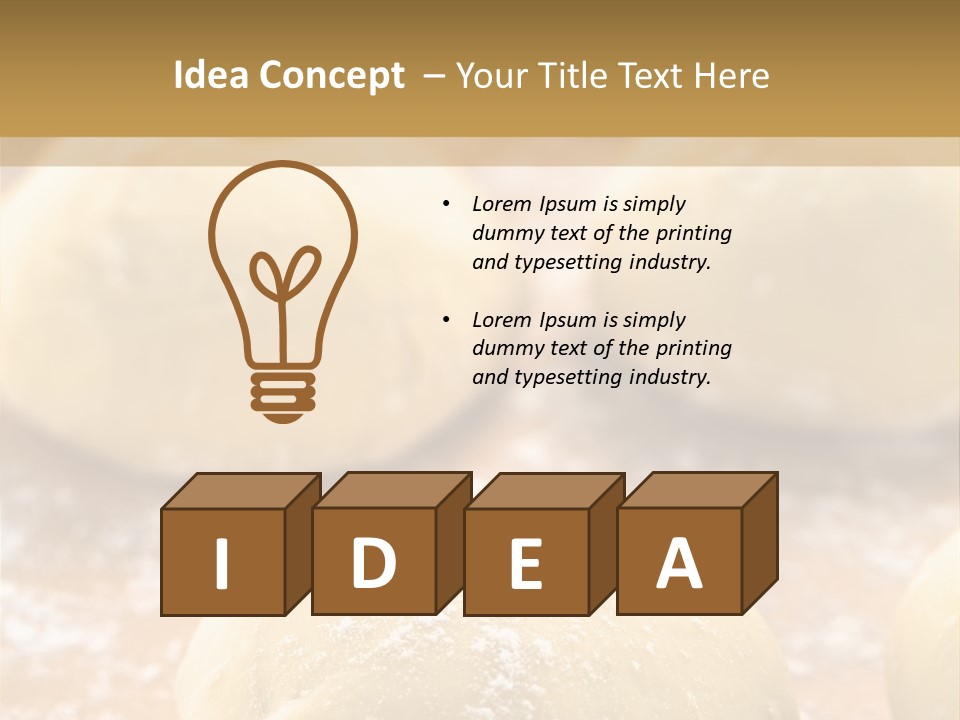 Raw Bread Mediterranean Cuisine PowerPoint Template