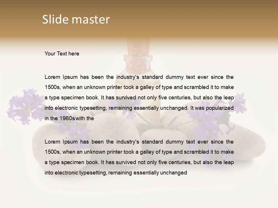 Closeup Beauty Object PowerPoint Template