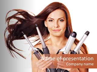 Styling Hair Hairdresser PowerPoint Template