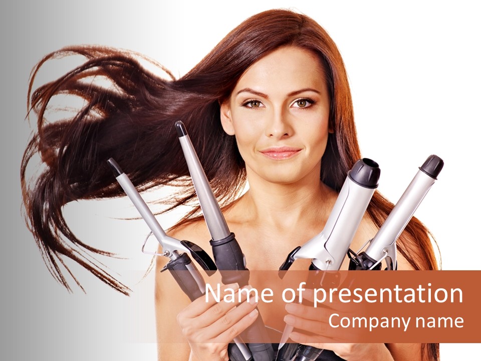 Styling Hair Hairdresser PowerPoint Template