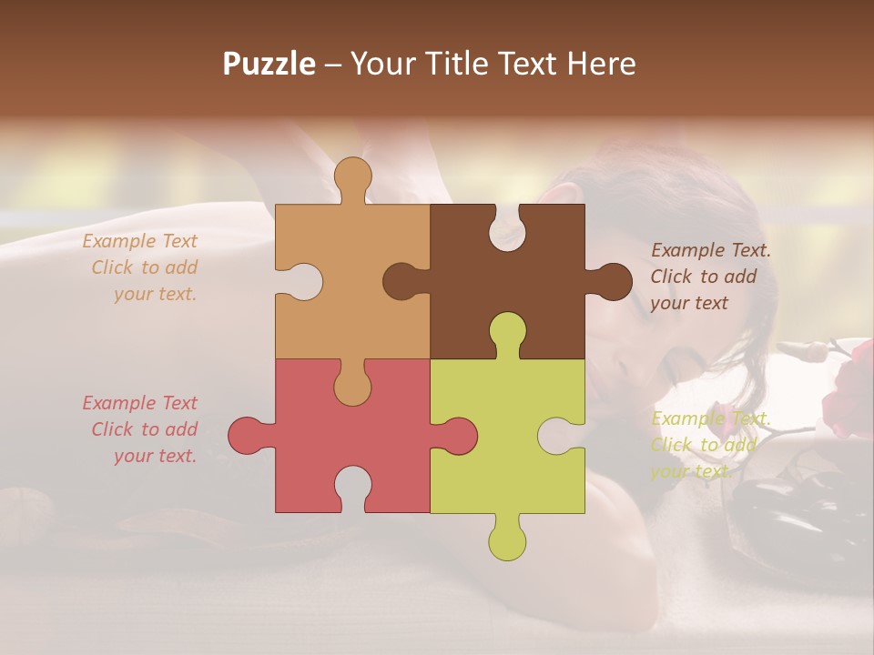 Beauty Green Treatment PowerPoint Template