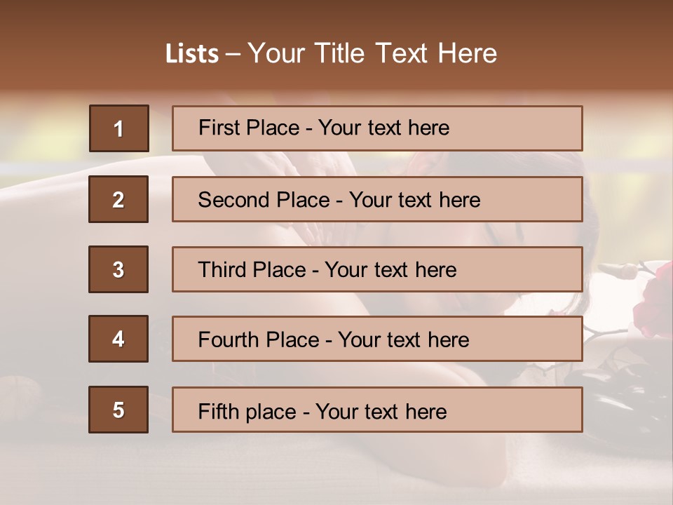 Beauty Green Treatment PowerPoint Template