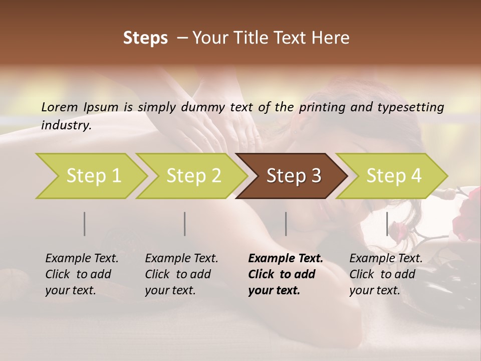 Beauty Green Treatment PowerPoint Template
