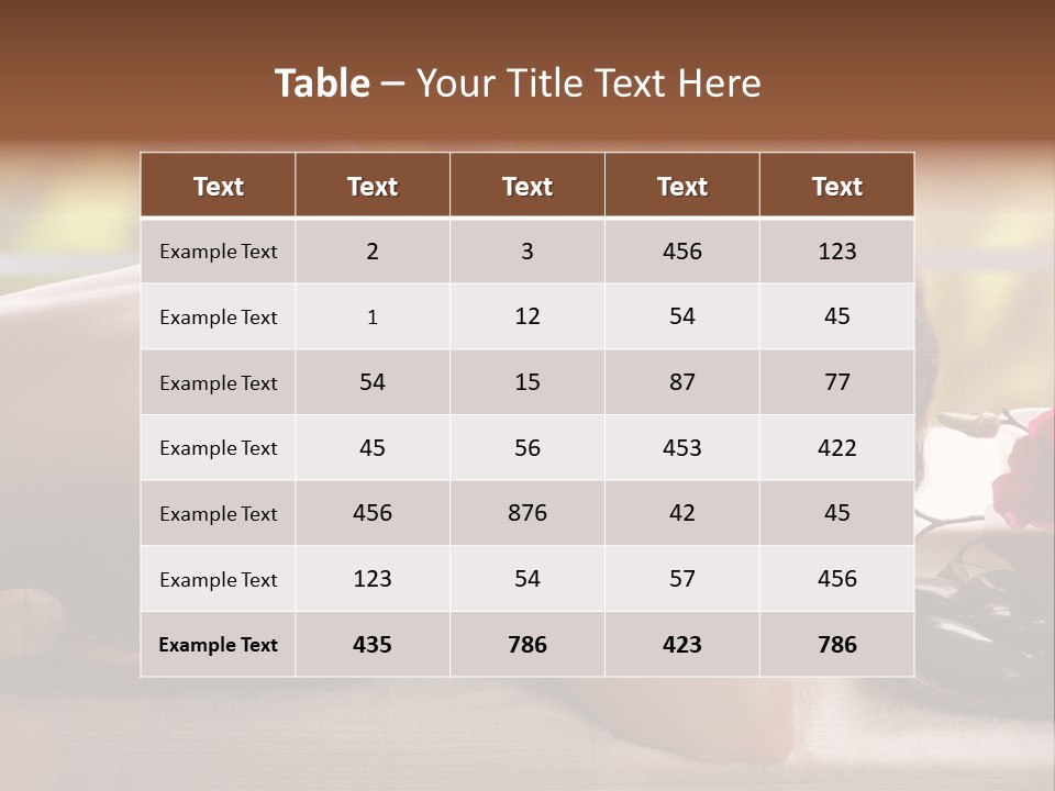 Beauty Green Treatment PowerPoint Template