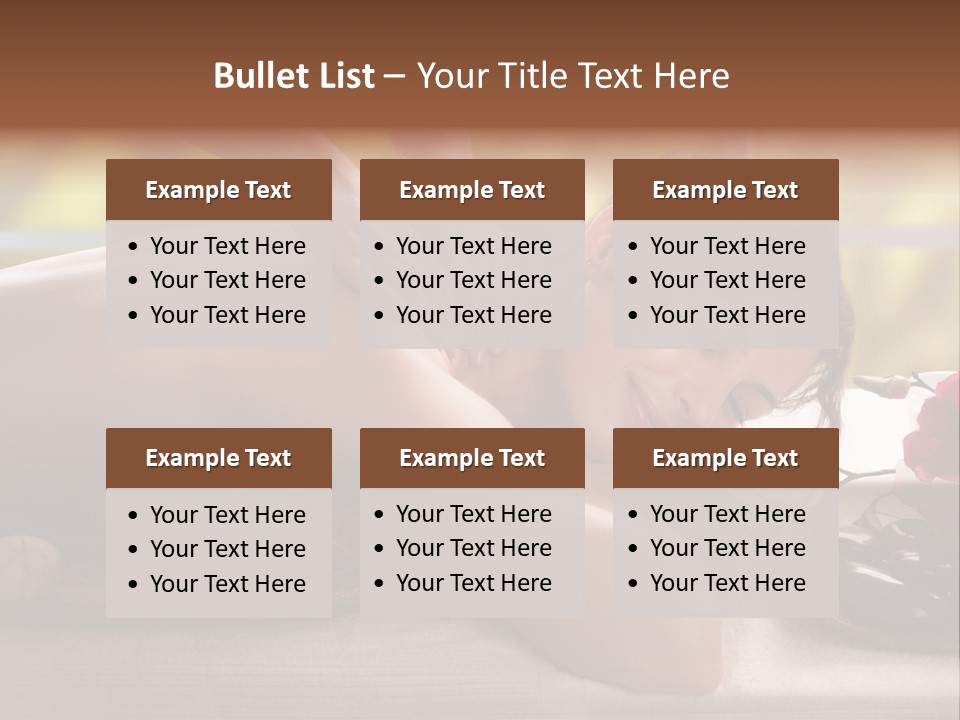 Beauty Green Treatment PowerPoint Template