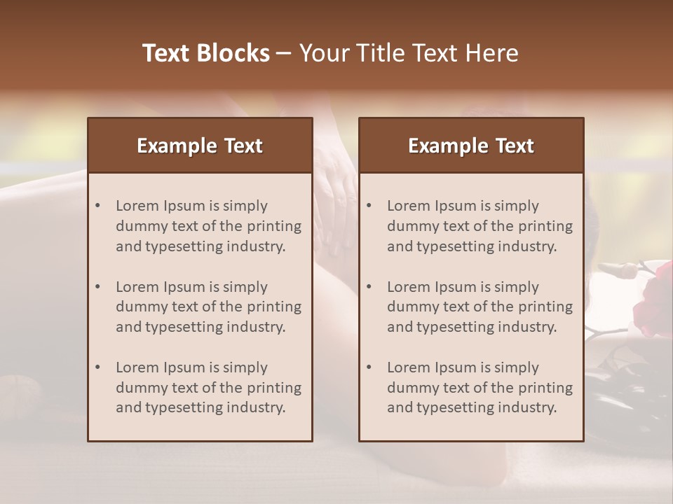 Beauty Green Treatment PowerPoint Template