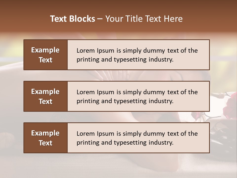Beauty Green Treatment PowerPoint Template