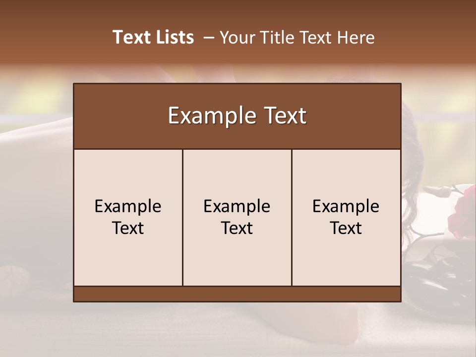 Beauty Green Treatment PowerPoint Template