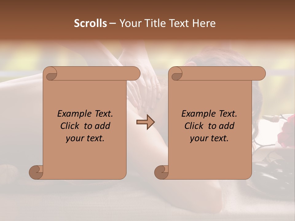 Beauty Green Treatment PowerPoint Template