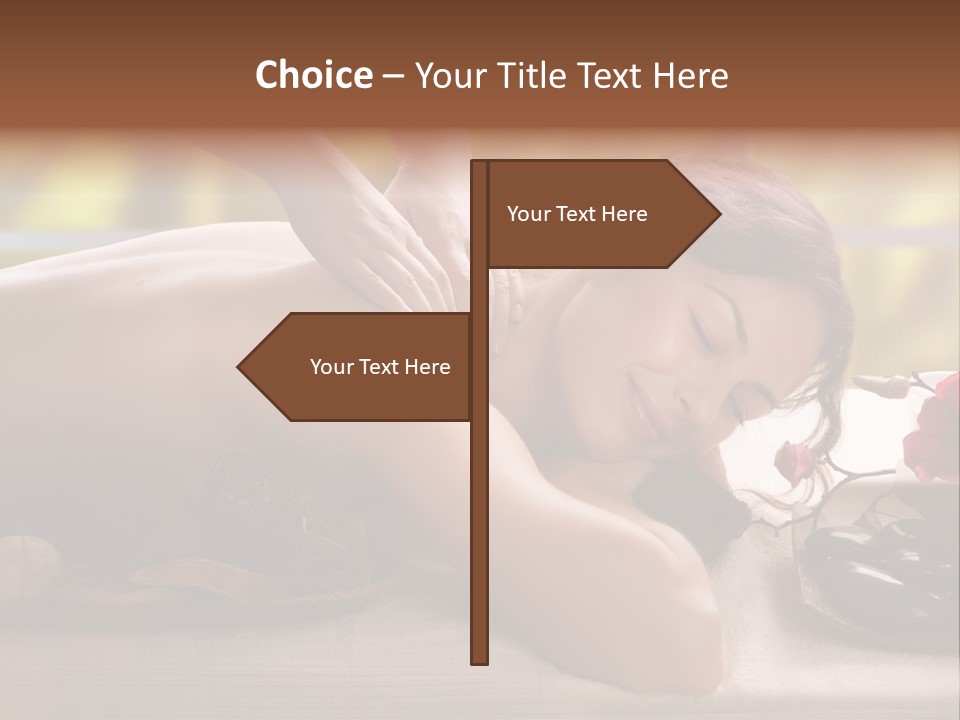 Beauty Green Treatment PowerPoint Template