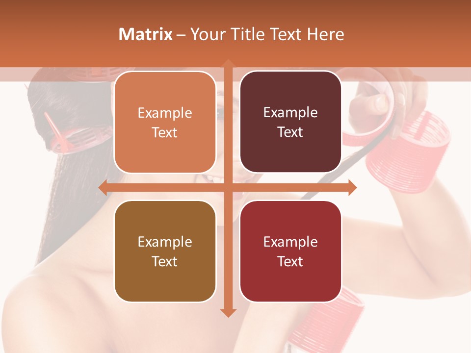 Blonde Makeup Curl PowerPoint Template