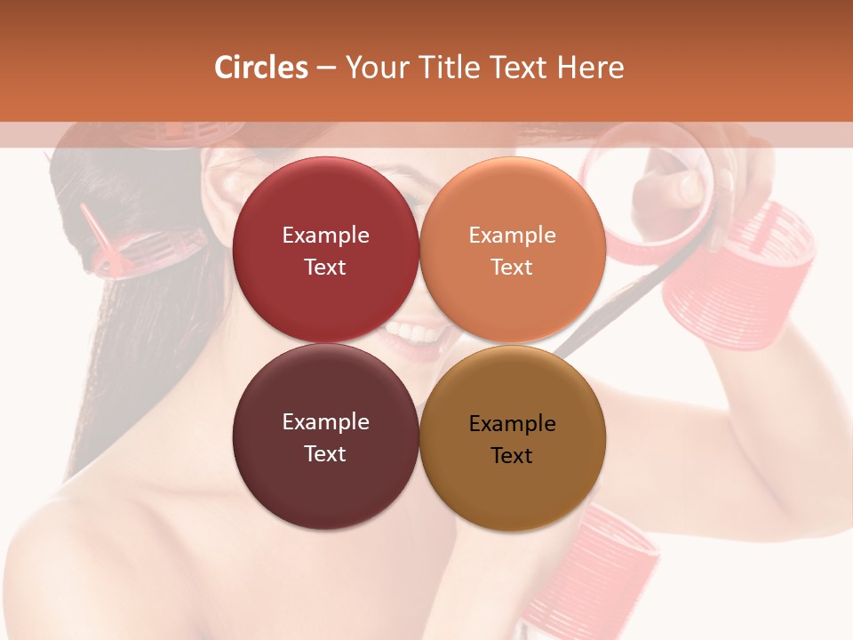 Blonde Makeup Curl PowerPoint Template