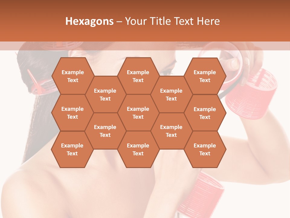 Blonde Makeup Curl PowerPoint Template