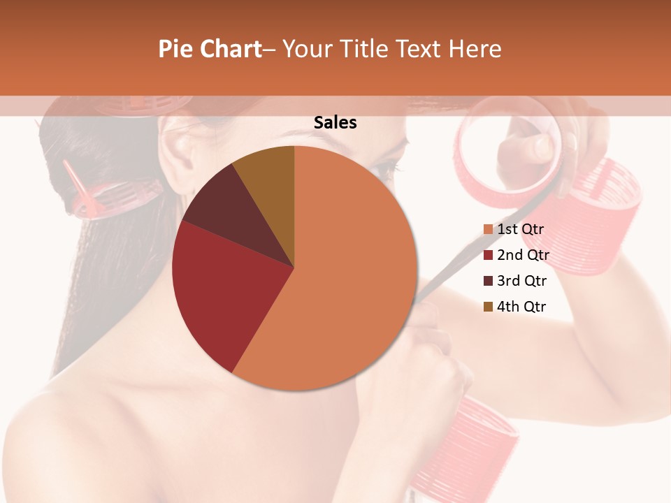 Blonde Makeup Curl PowerPoint Template