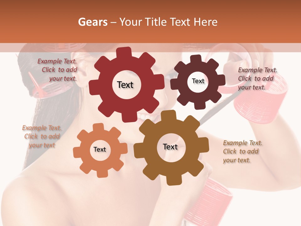 Blonde Makeup Curl PowerPoint Template