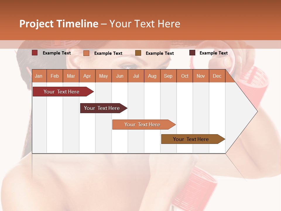 Blonde Makeup Curl PowerPoint Template