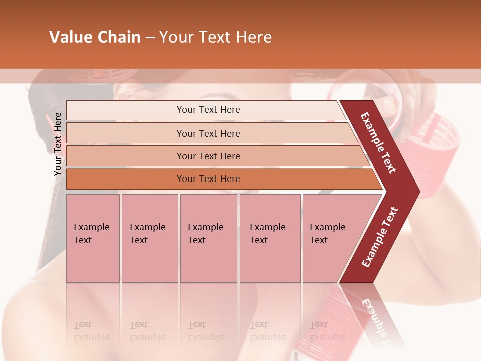 Blonde Makeup Curl PowerPoint Template