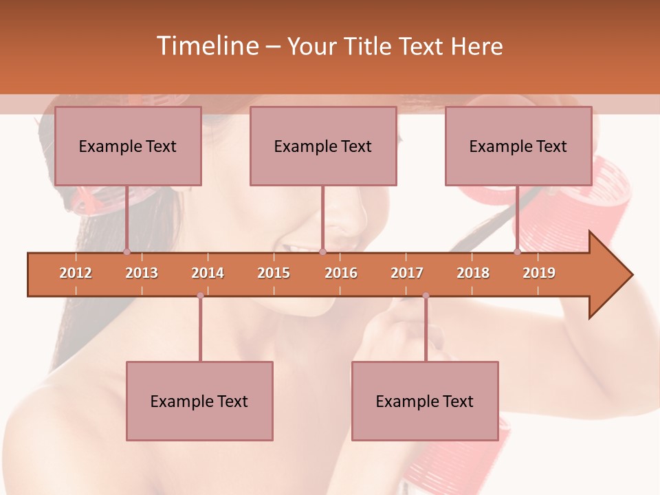 Blonde Makeup Curl PowerPoint Template