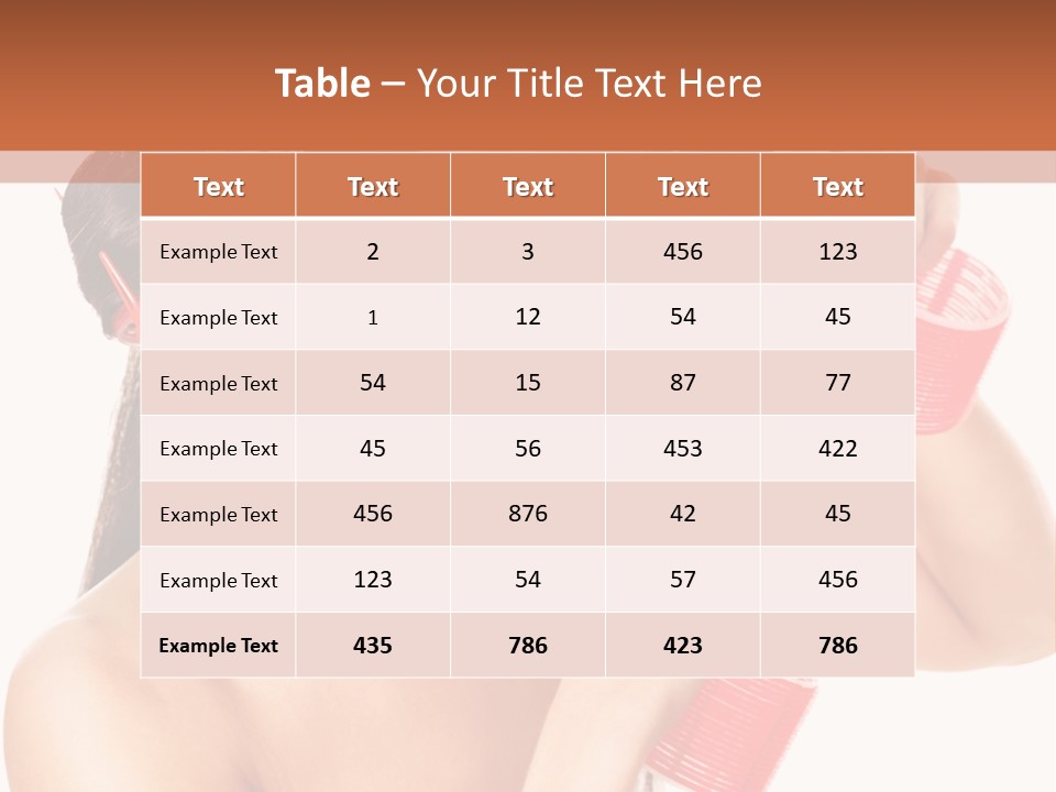 Blonde Makeup Curl PowerPoint Template