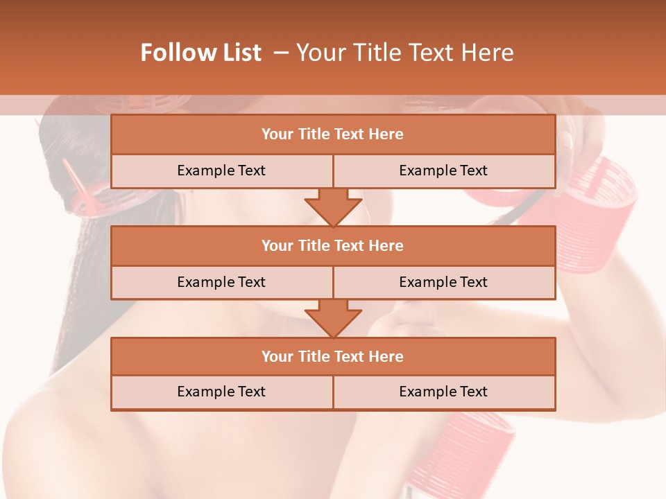 Blonde Makeup Curl PowerPoint Template