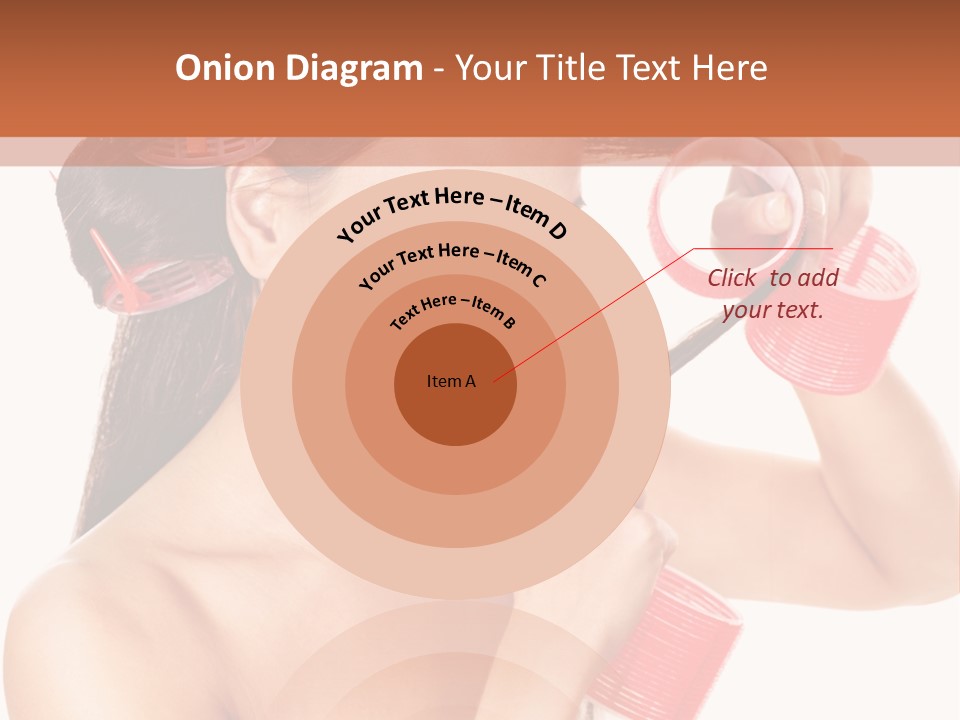 Blonde Makeup Curl PowerPoint Template