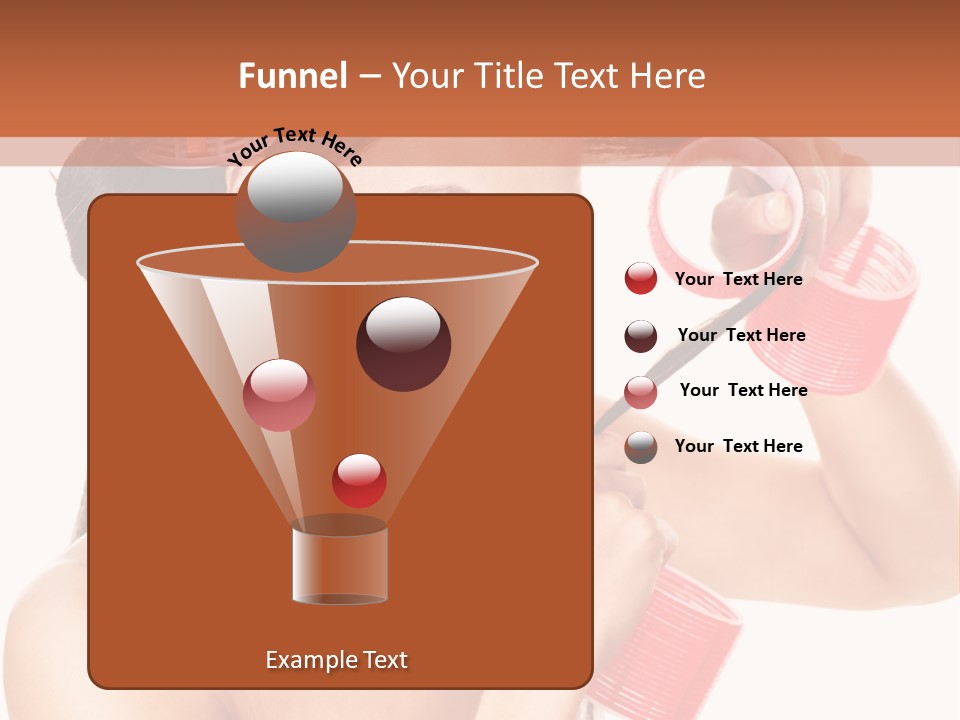 Blonde Makeup Curl PowerPoint Template