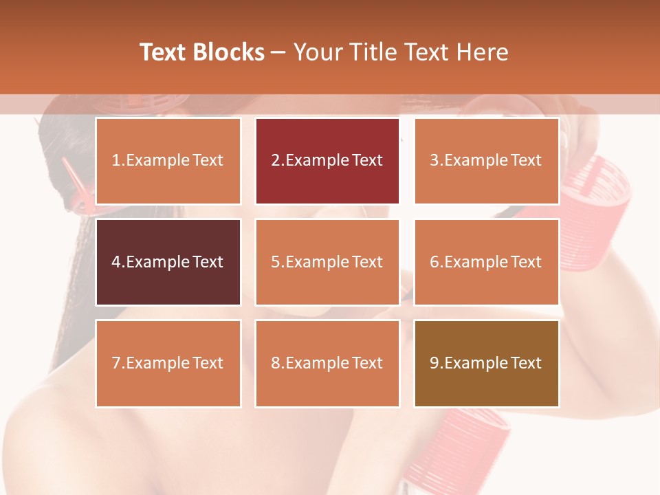 Blonde Makeup Curl PowerPoint Template