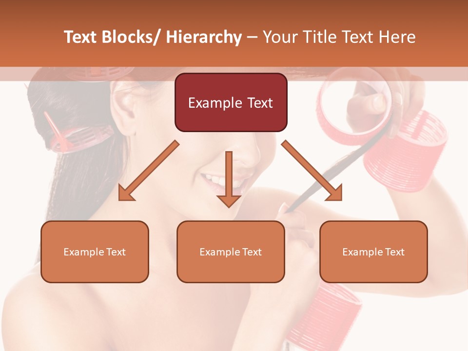 Blonde Makeup Curl PowerPoint Template