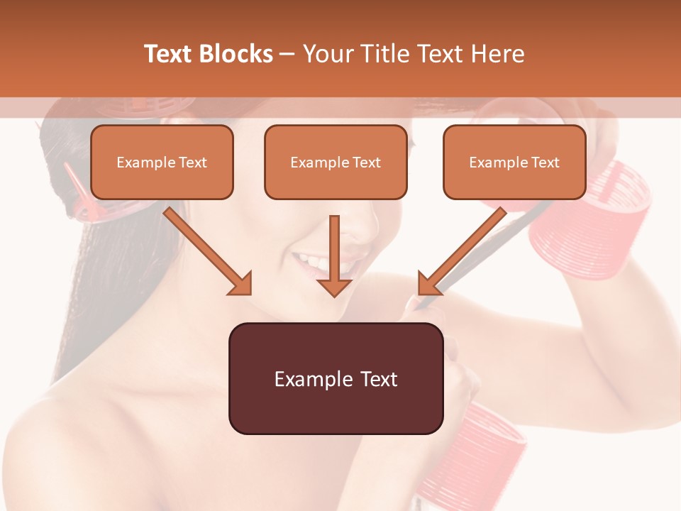 Blonde Makeup Curl PowerPoint Template