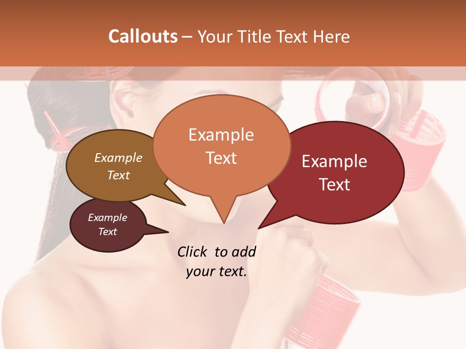 Blonde Makeup Curl PowerPoint Template