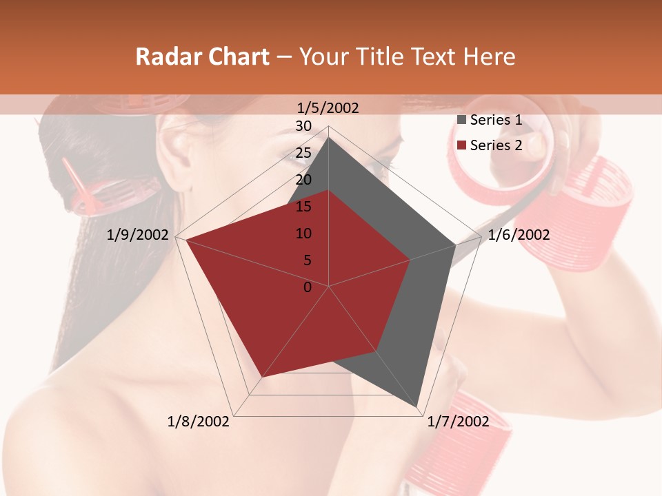 Blonde Makeup Curl PowerPoint Template