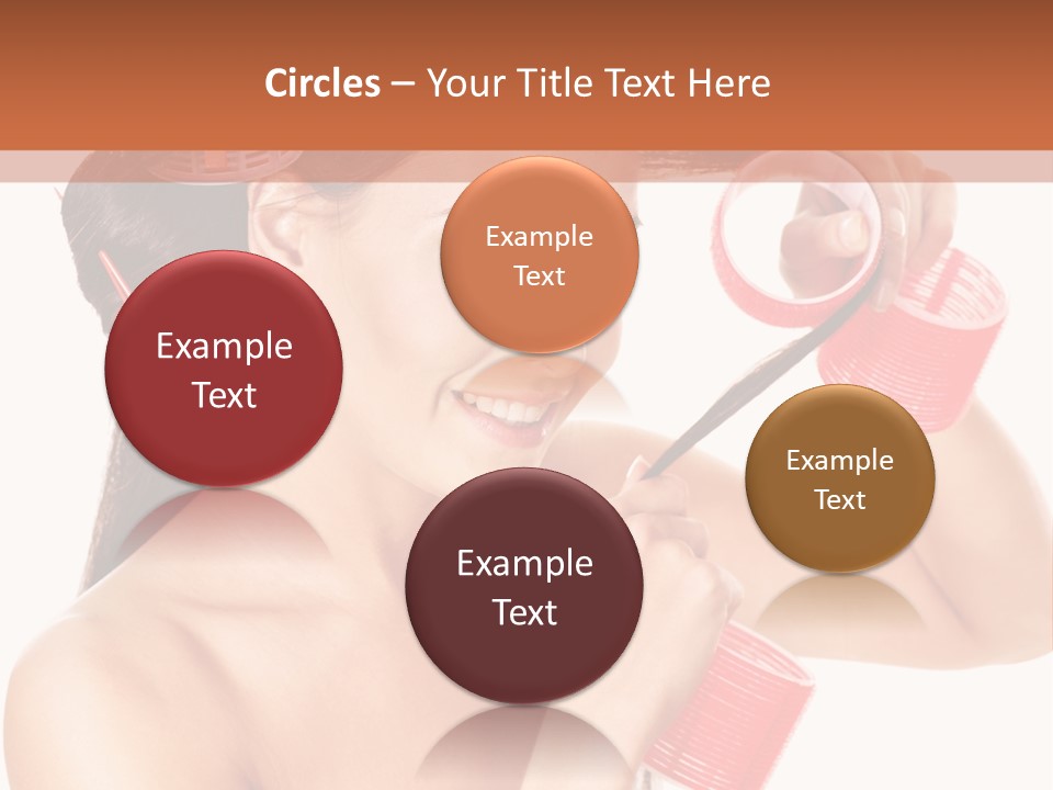 Blonde Makeup Curl PowerPoint Template