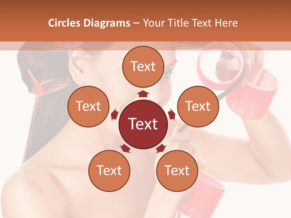 Blonde Makeup Curl PowerPoint Template