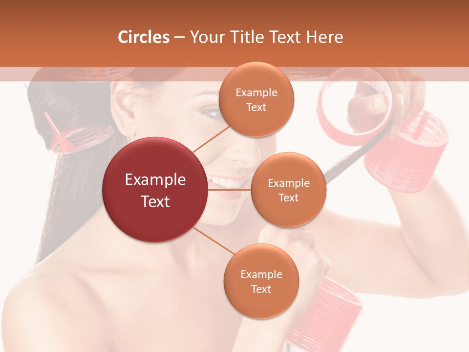 Blonde Makeup Curl PowerPoint Template