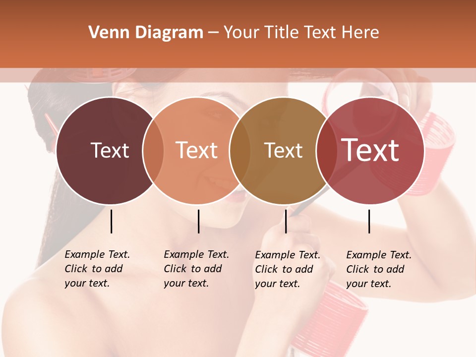 Blonde Makeup Curl PowerPoint Template