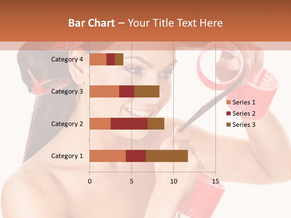 Blonde Makeup Curl PowerPoint Template