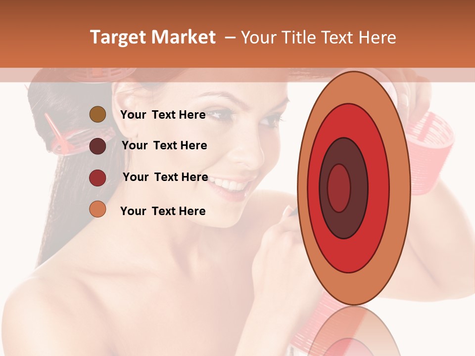 Blonde Makeup Curl PowerPoint Template